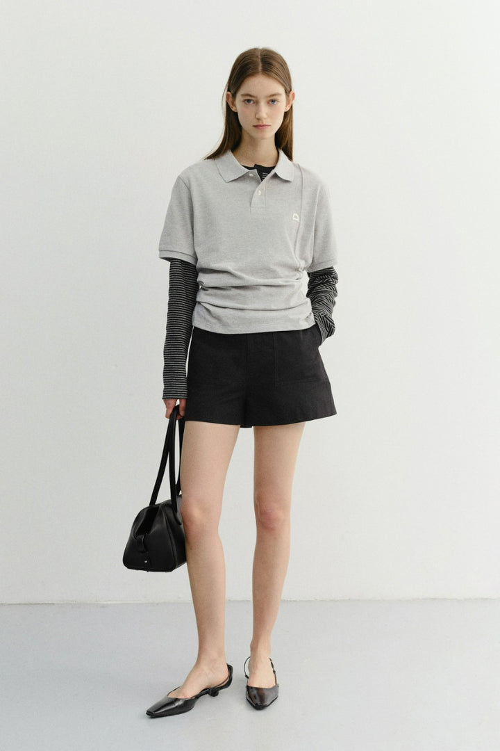 Dunst Cotton Safari Shorts Black