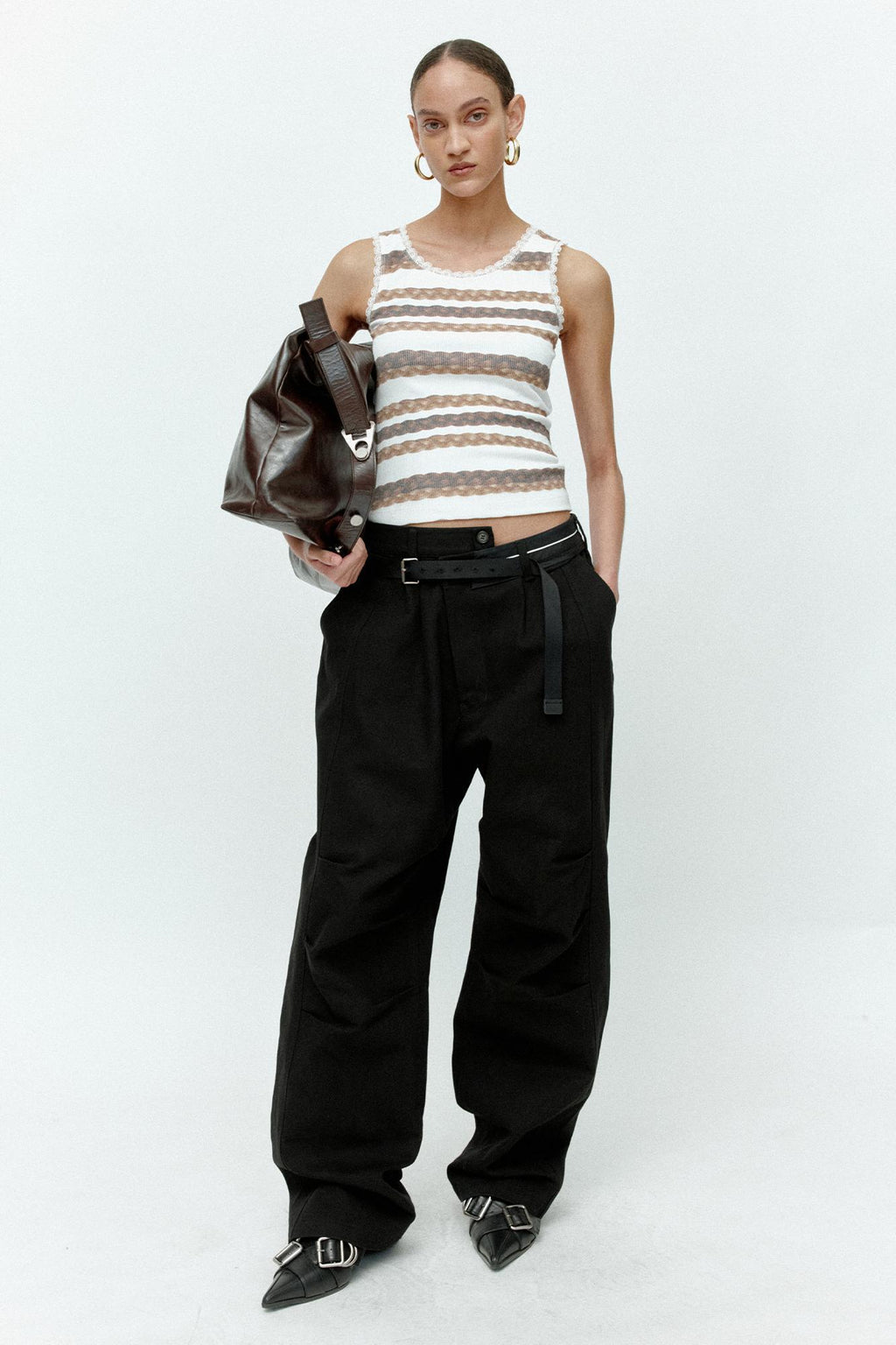 Andersson Bell Hair Braid Stripe Tank Top