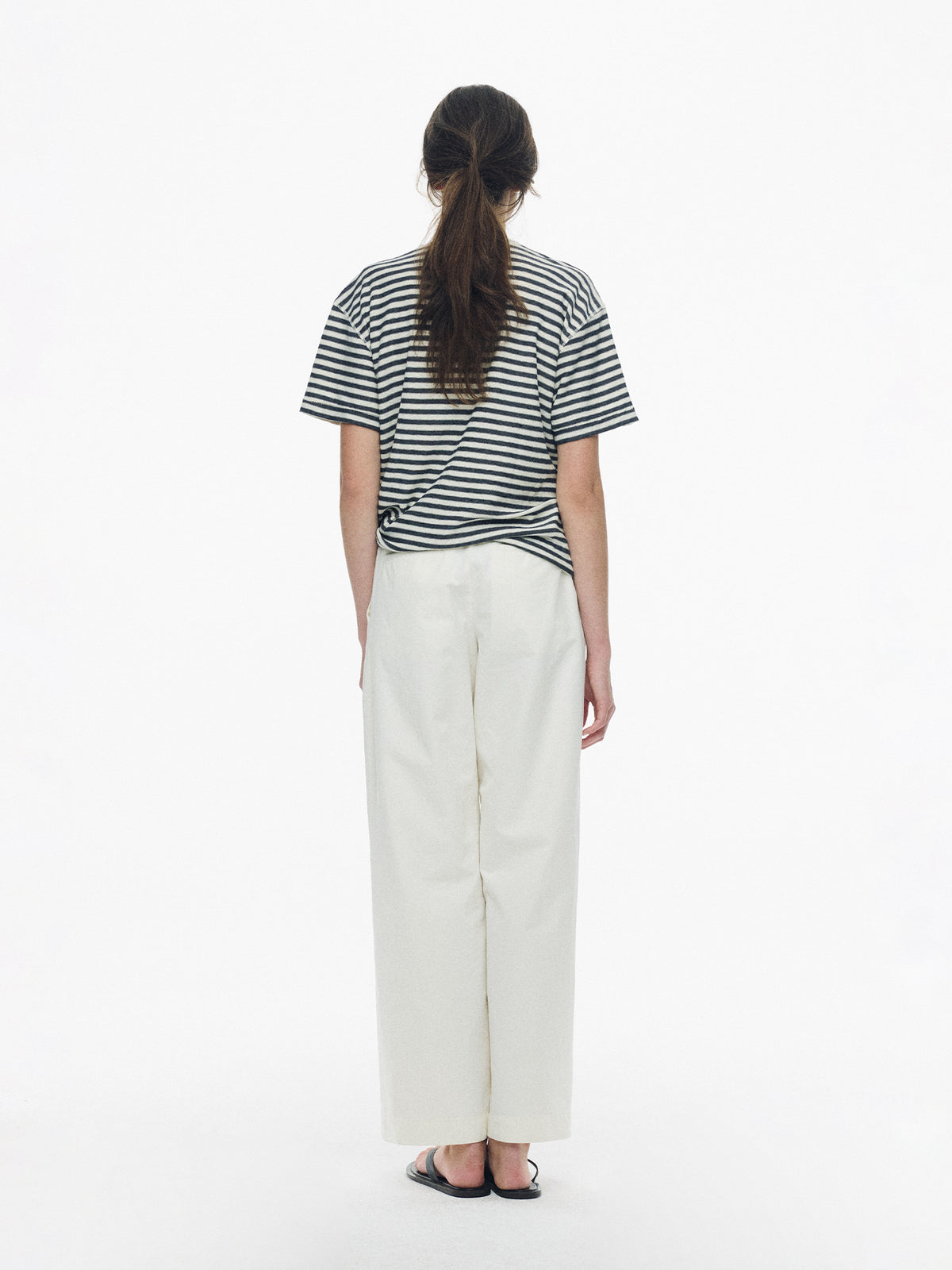 Nothing Written Stripe cotton t-shirt (Stripe, W)