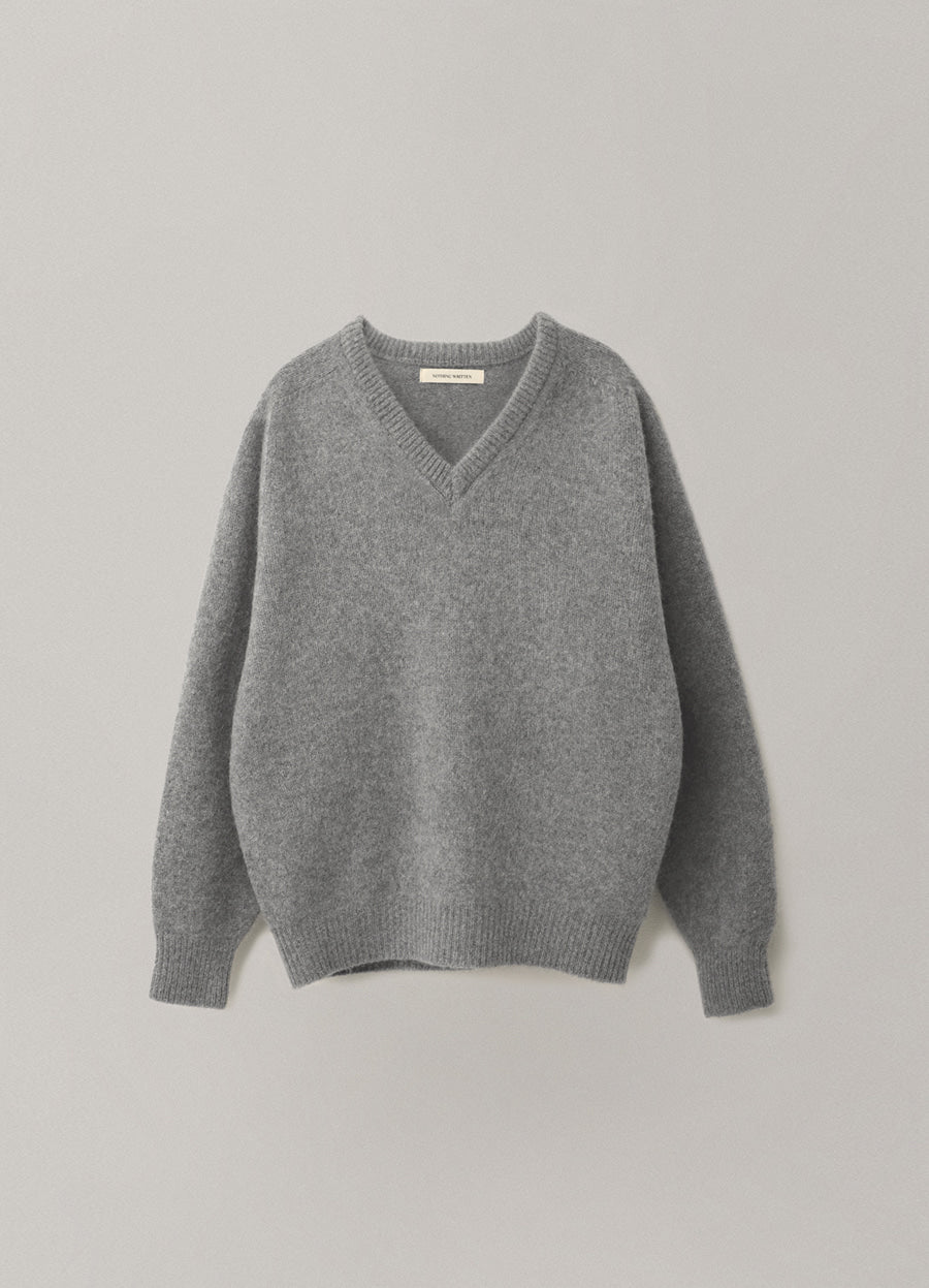 Nothing Written Pound alpaca sweater (Gray)