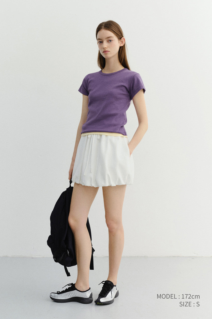 Dunst Mini Volumed Skirt White