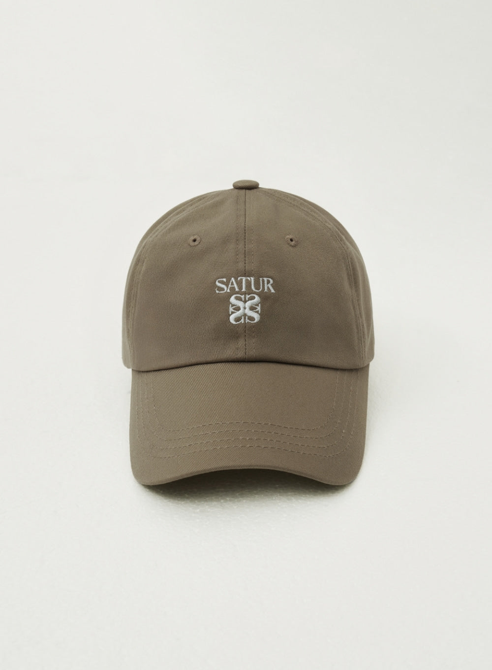 [satur] Classic Logo Ball Cap - Beige