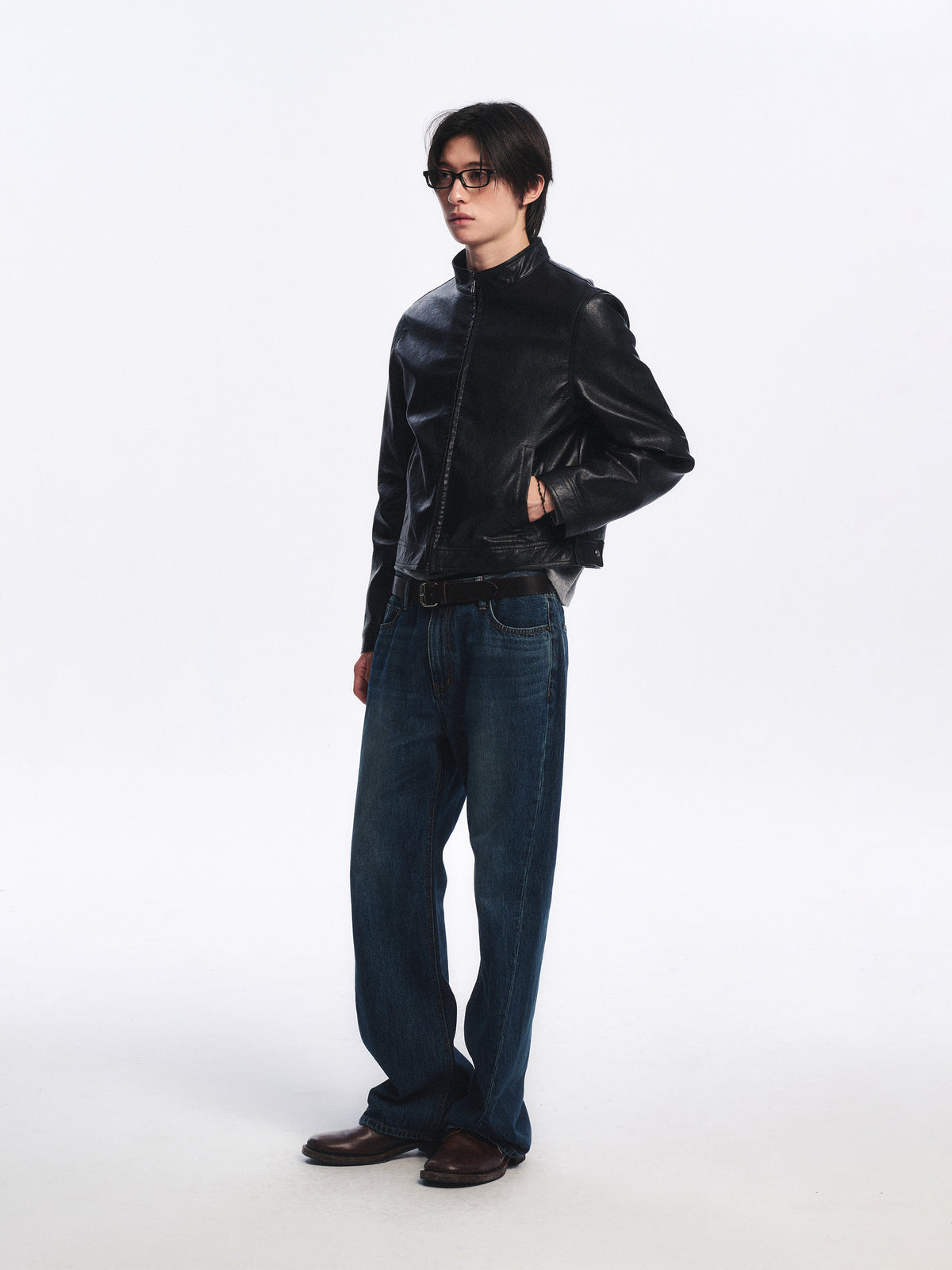Low Classic Mid-Rise Boot-Cut Jeans Mid Blue