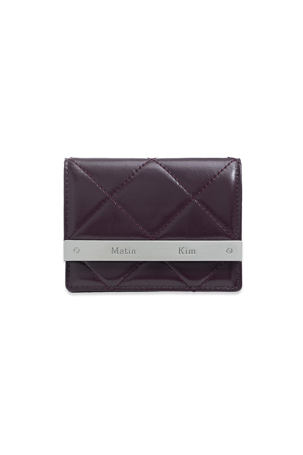Matinkim Puff Quilt Wallet IN Wine