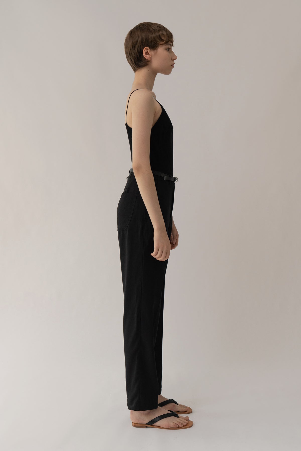 Nothing Written Esme rib-knitted cami (Black)