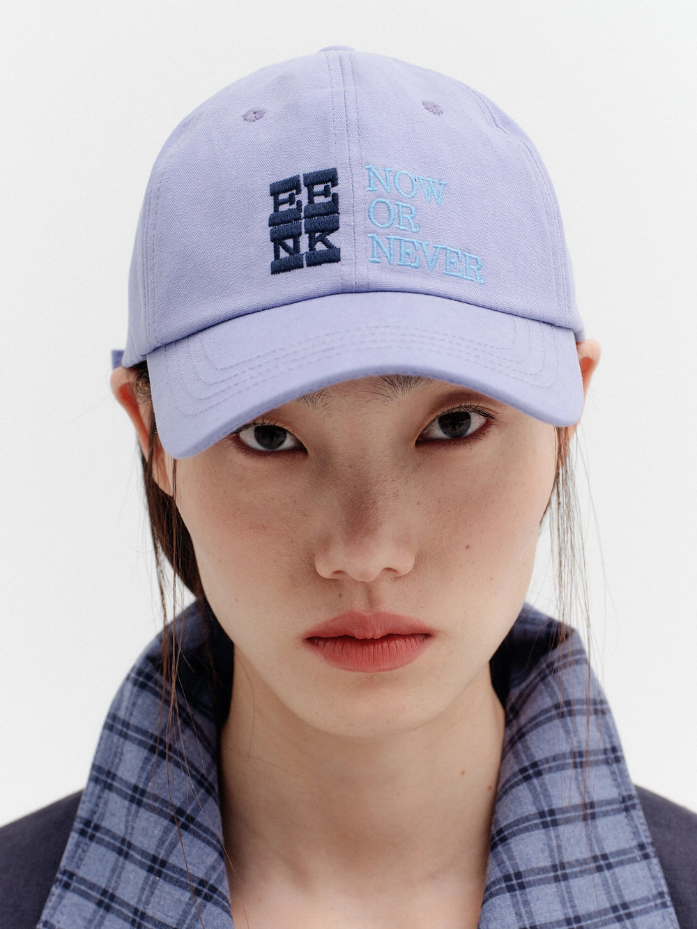 EENK Logo Embroidered Point Cap - Purple
