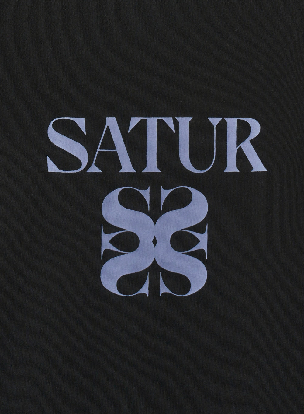 [satur] Classic Logo T-Shirt - Art Black