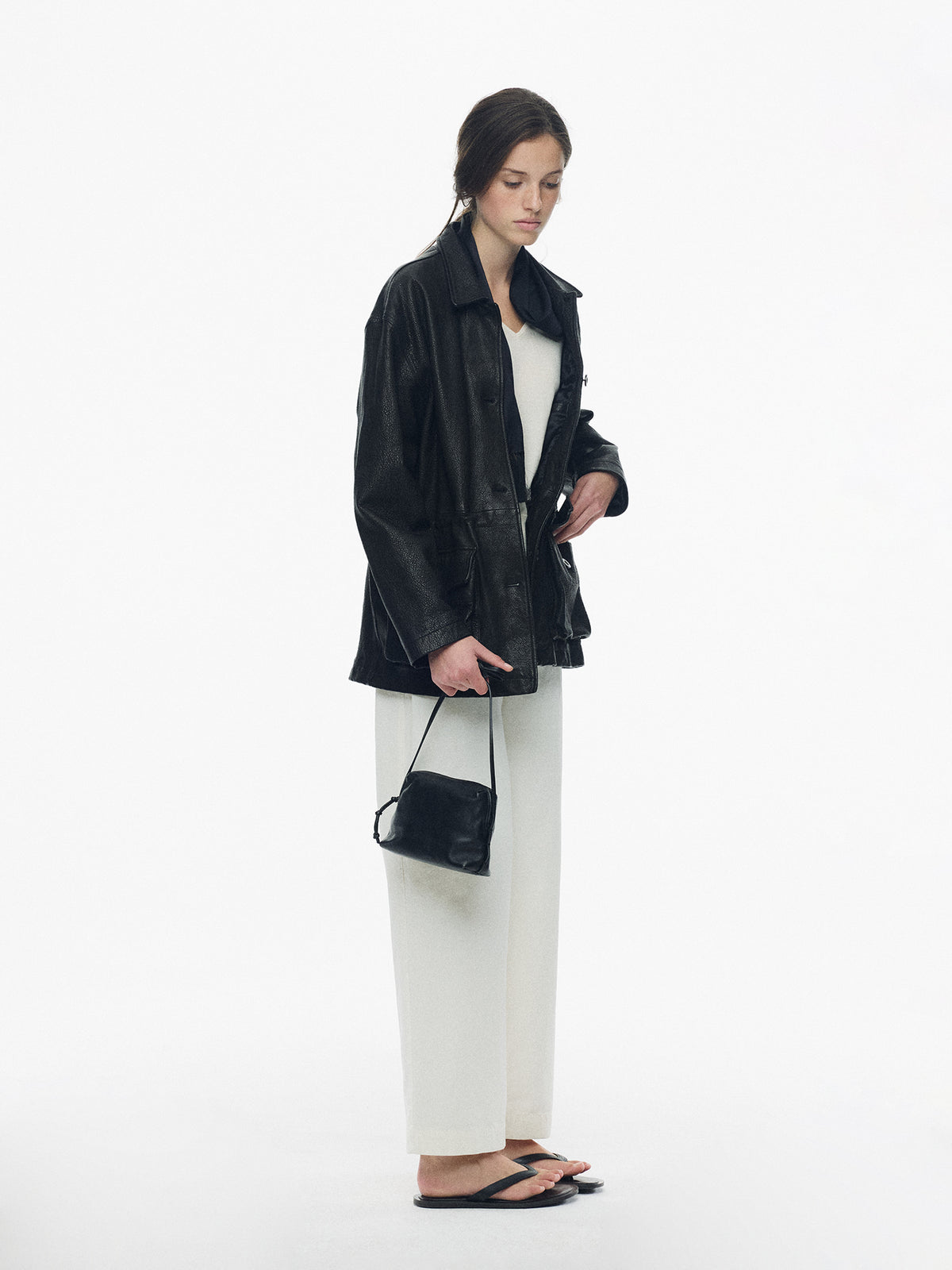 Nothing Written Arden leather jacket (Black, W) (Pre-order, ships from Oct 26)