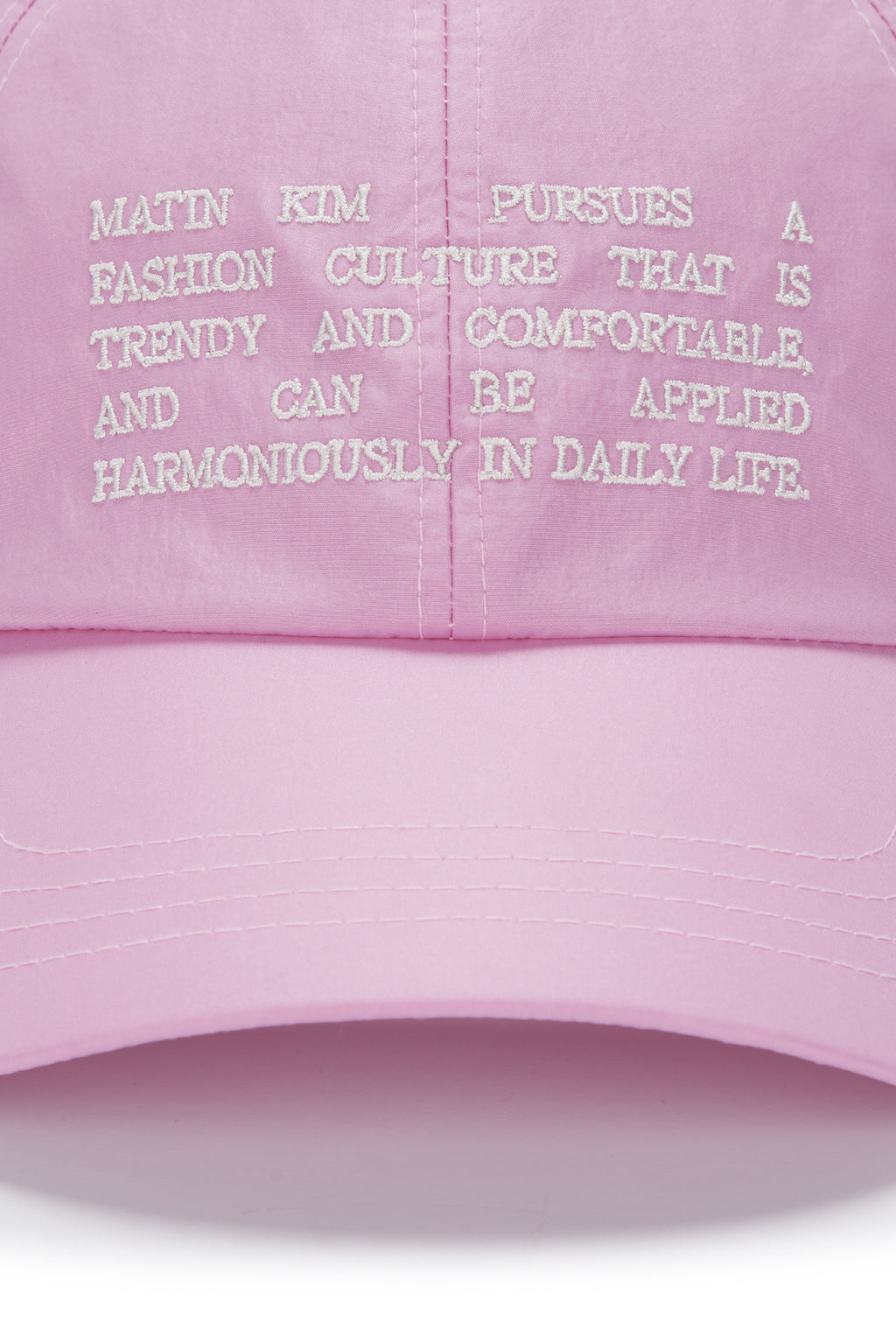[matinkim] CRISP HERITAGE BALL CAP IN PINK