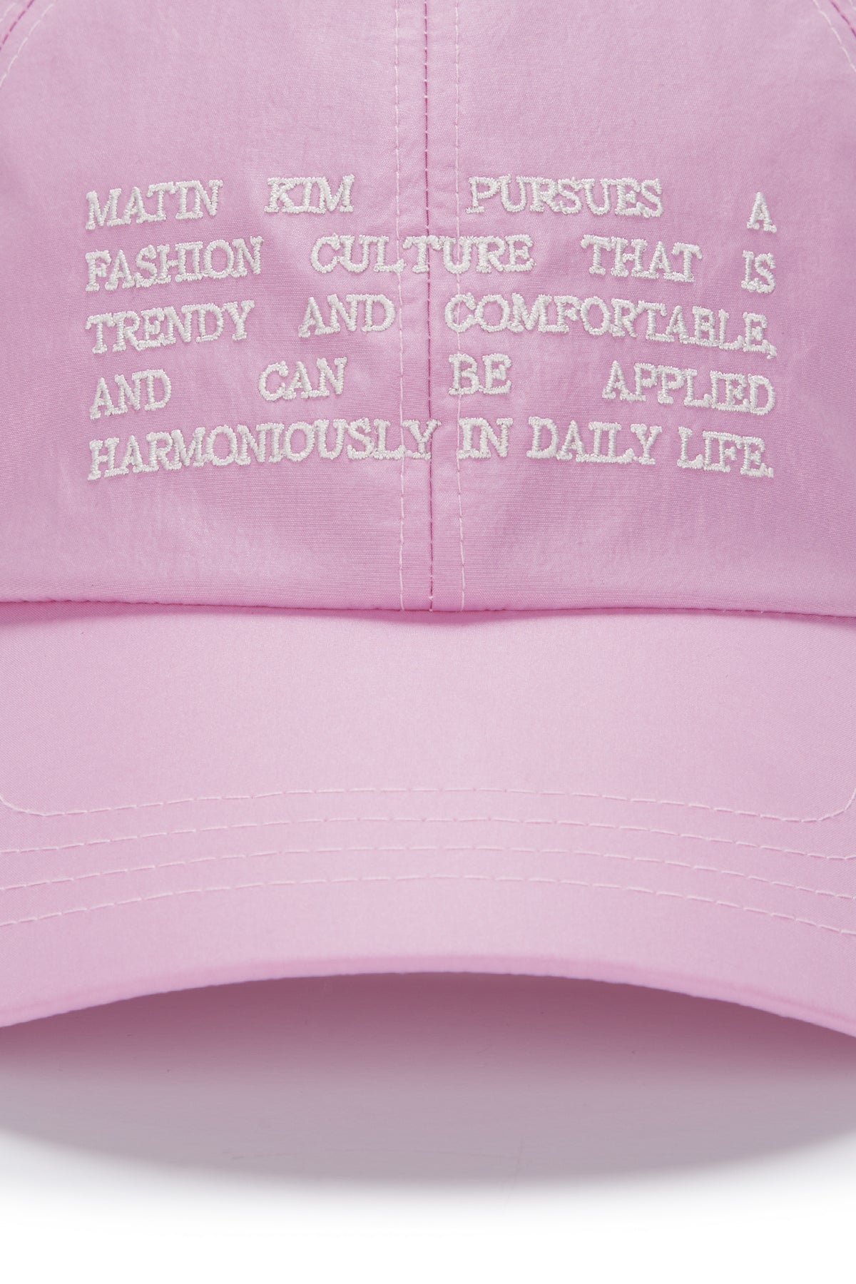 [matinkim] CRISP HERITAGE BALL CAP IN PINK