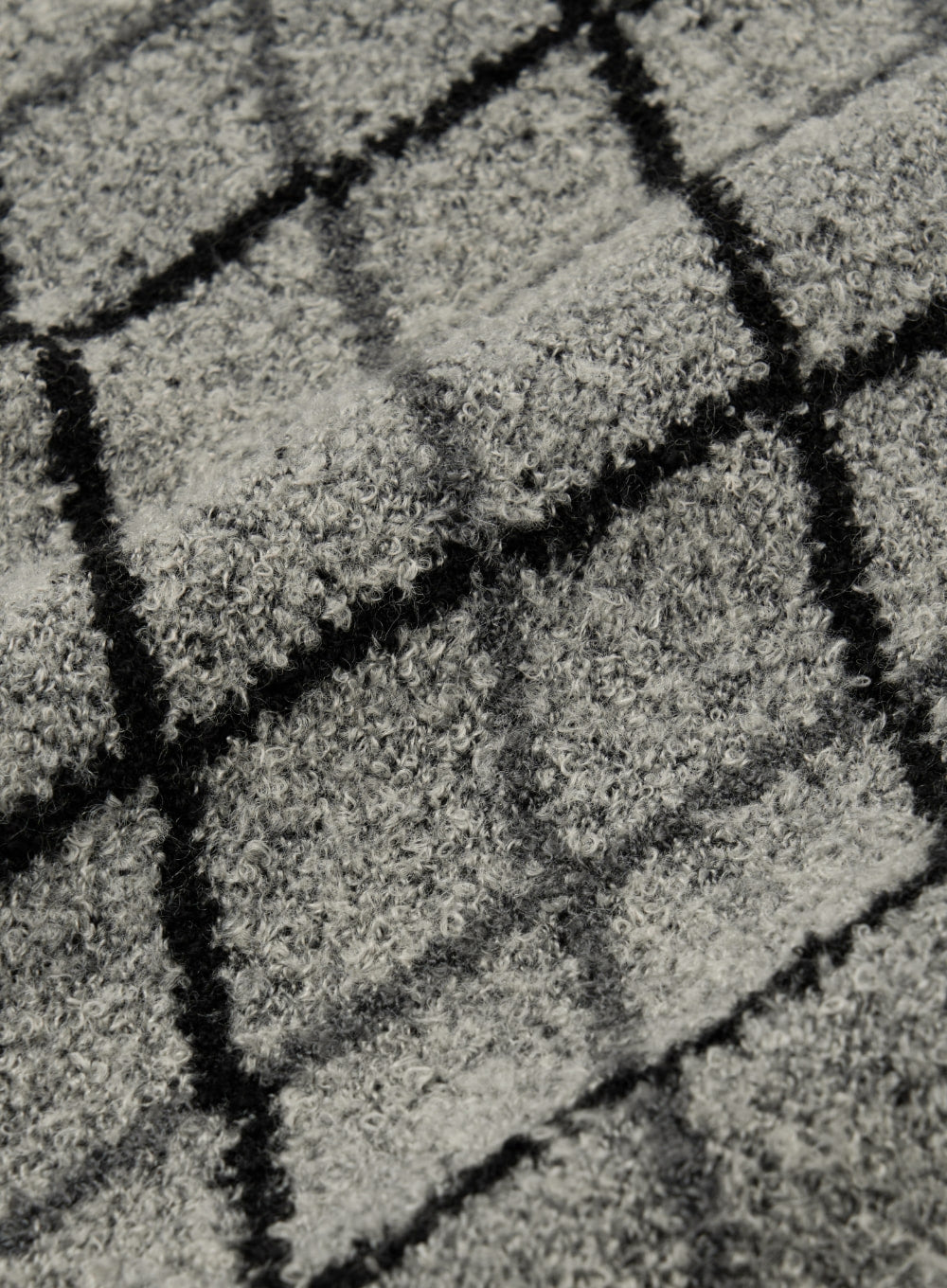 [satur] Argyle Muffler - Charcoal