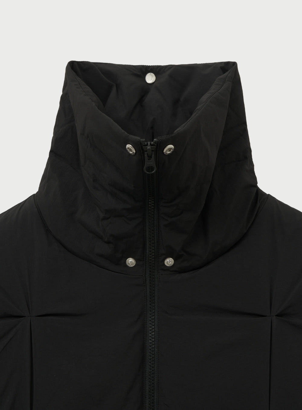 Satur (W) Orta Nylon 2-Way Collar Duck Down Padding - Black