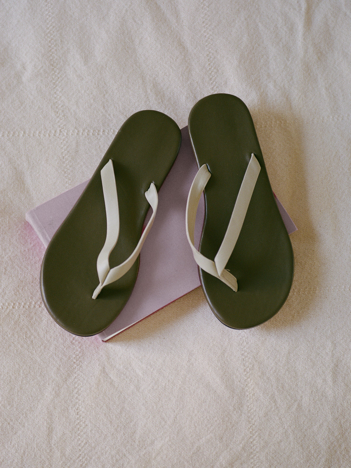 Nothing Written Colette lamb sandals (Olive)
