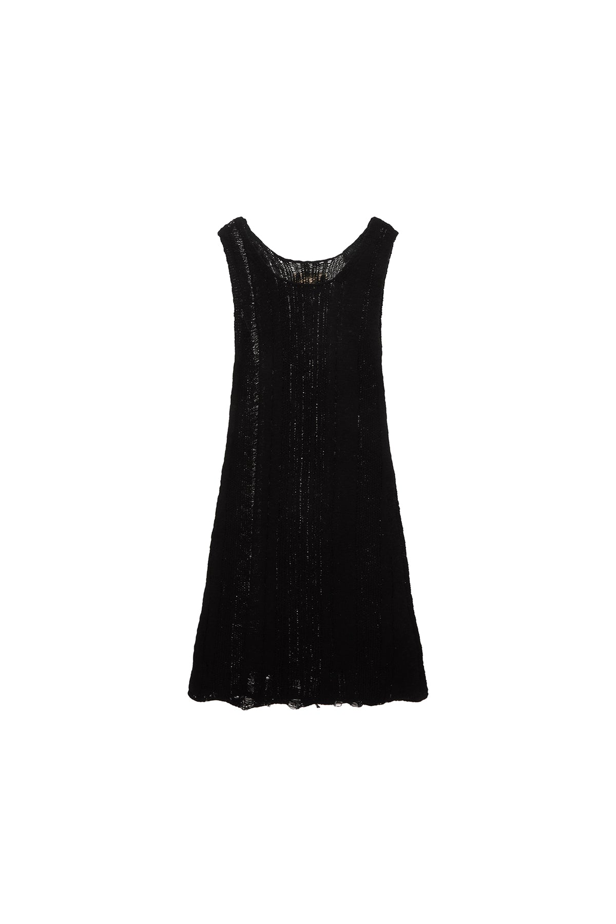Matinkim Stripe Chunky Knit Dress IN Black