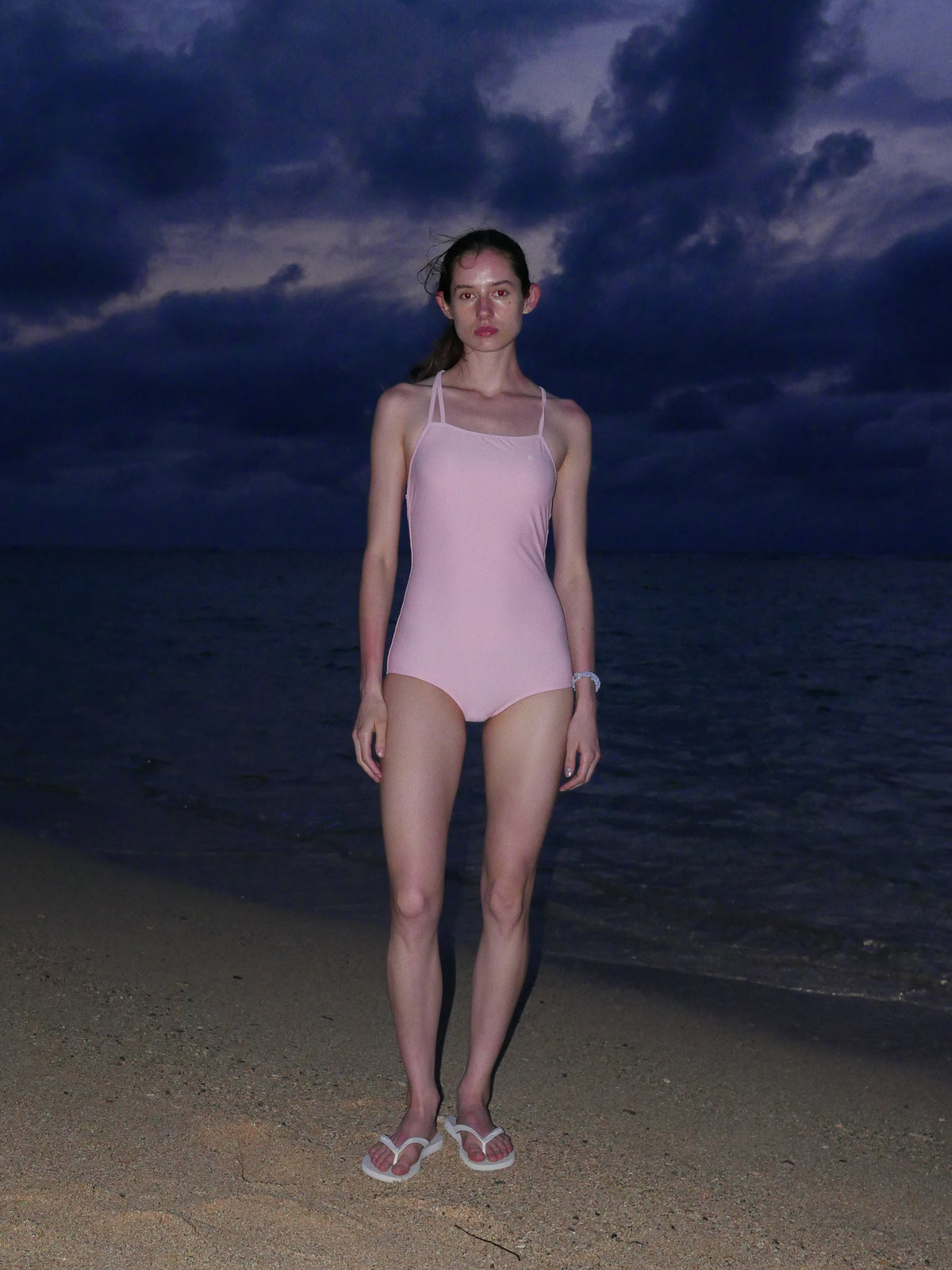 Low Classic Lc Back String Swimsuit Pink