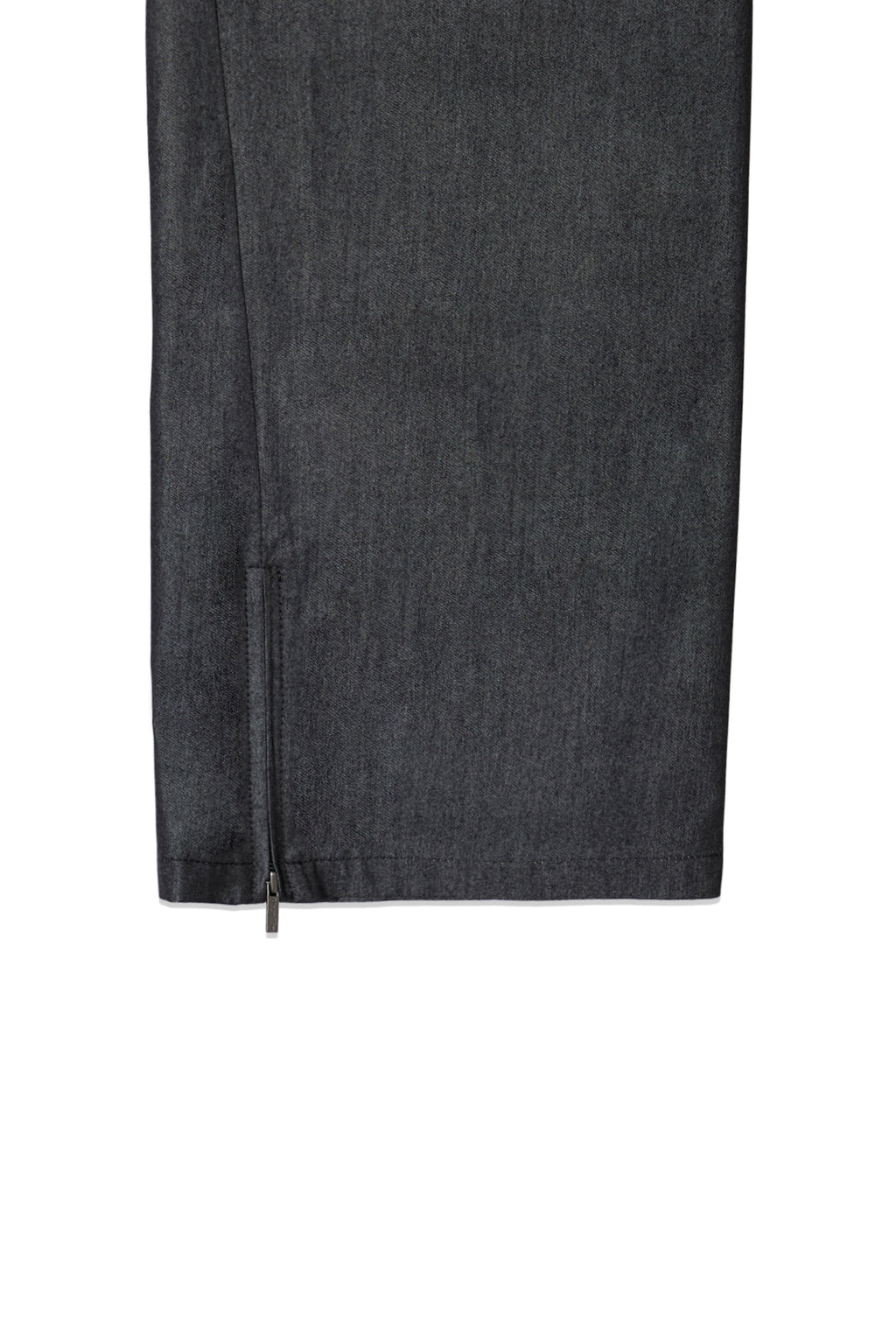 [matinkim] BACK TUCK DETAIL DENIM LIKE PANTS IN BLACK