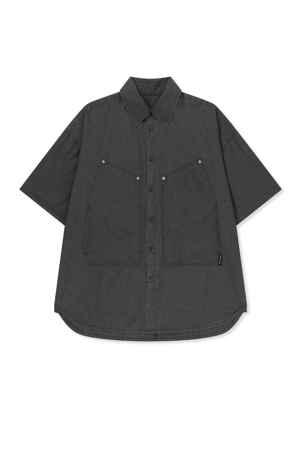 Matinkim Half Sleeve Pocket Shirt IN Charcoal