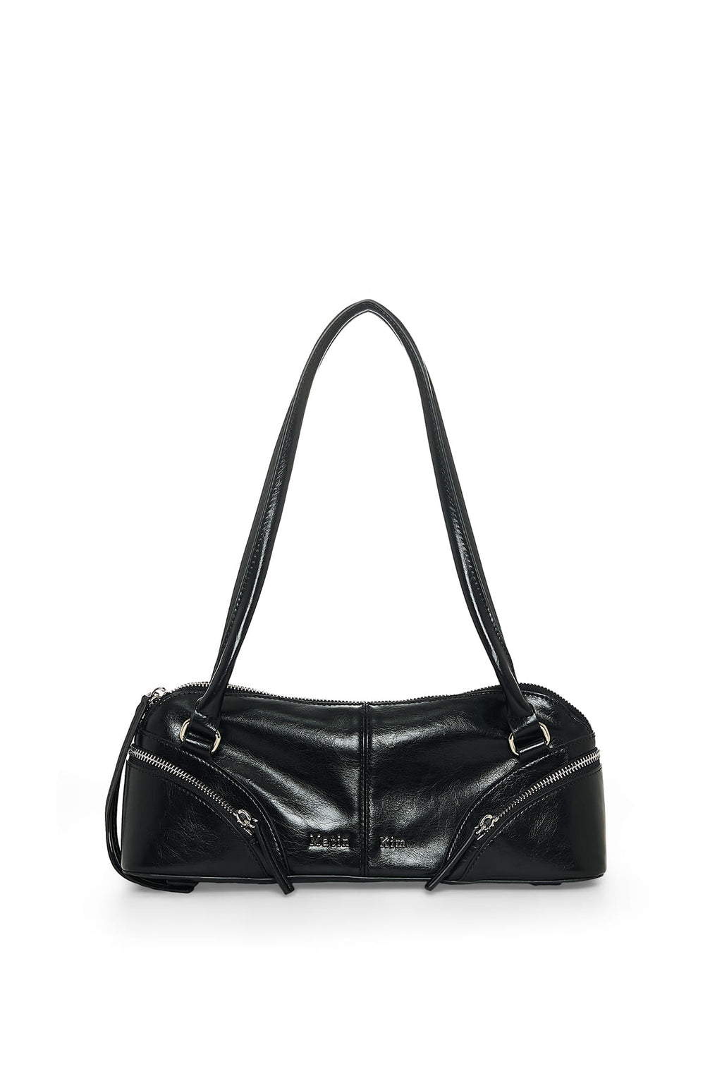 [matinkim] Curve Zip Baguette Bag IN Black