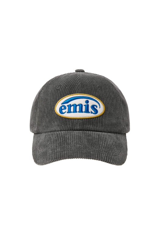 CORDUROY WAPPEN BALL CAP (RENEWAL)-CHARCOAL