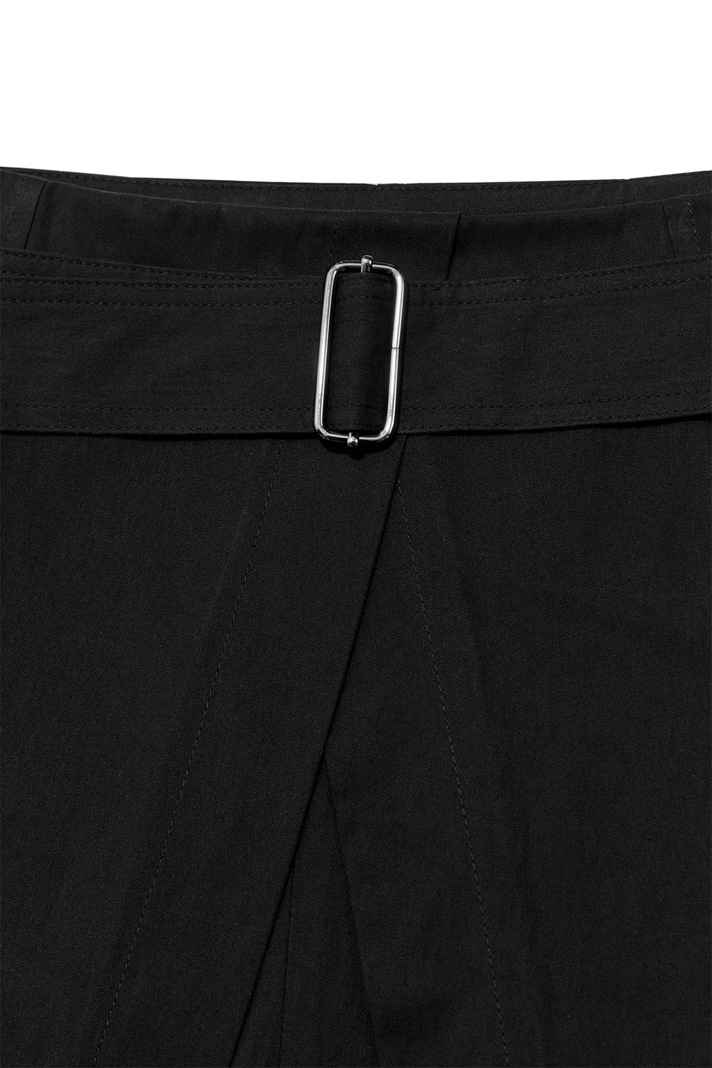 [matinkim] A LINE PLEATS BELTED SKIRT IN BLACK
