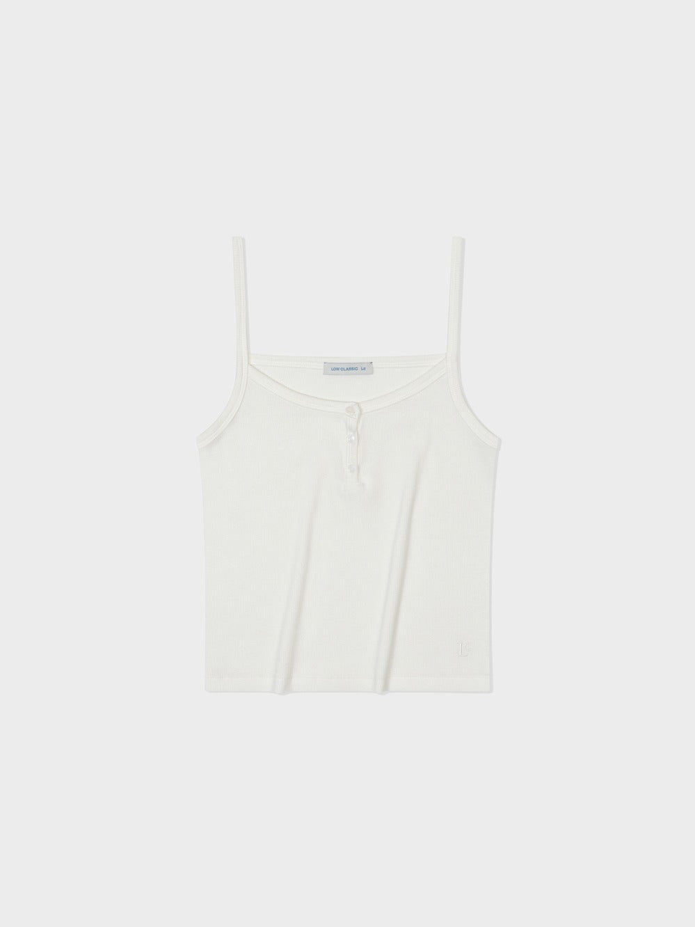 Low Classic Henry Neck Camisole Off White