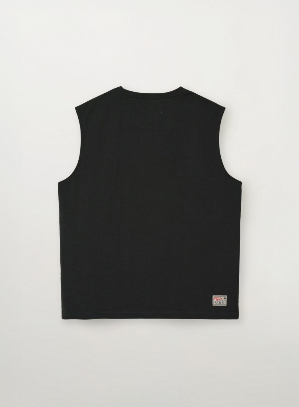 Saturday Mood Lettering Sleeveless - Charcoal