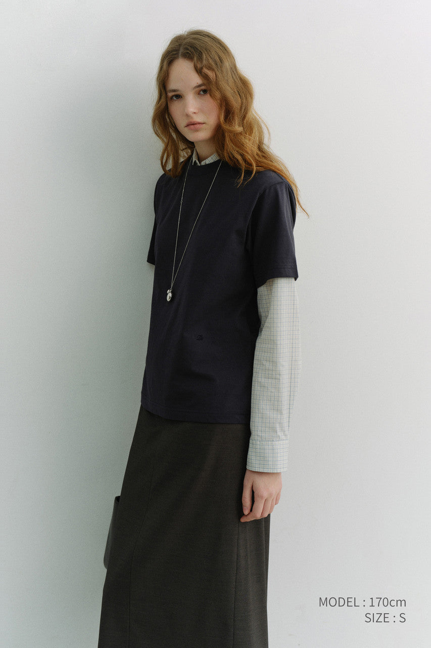 Dunst Unisex Loose T-Shirt Navy