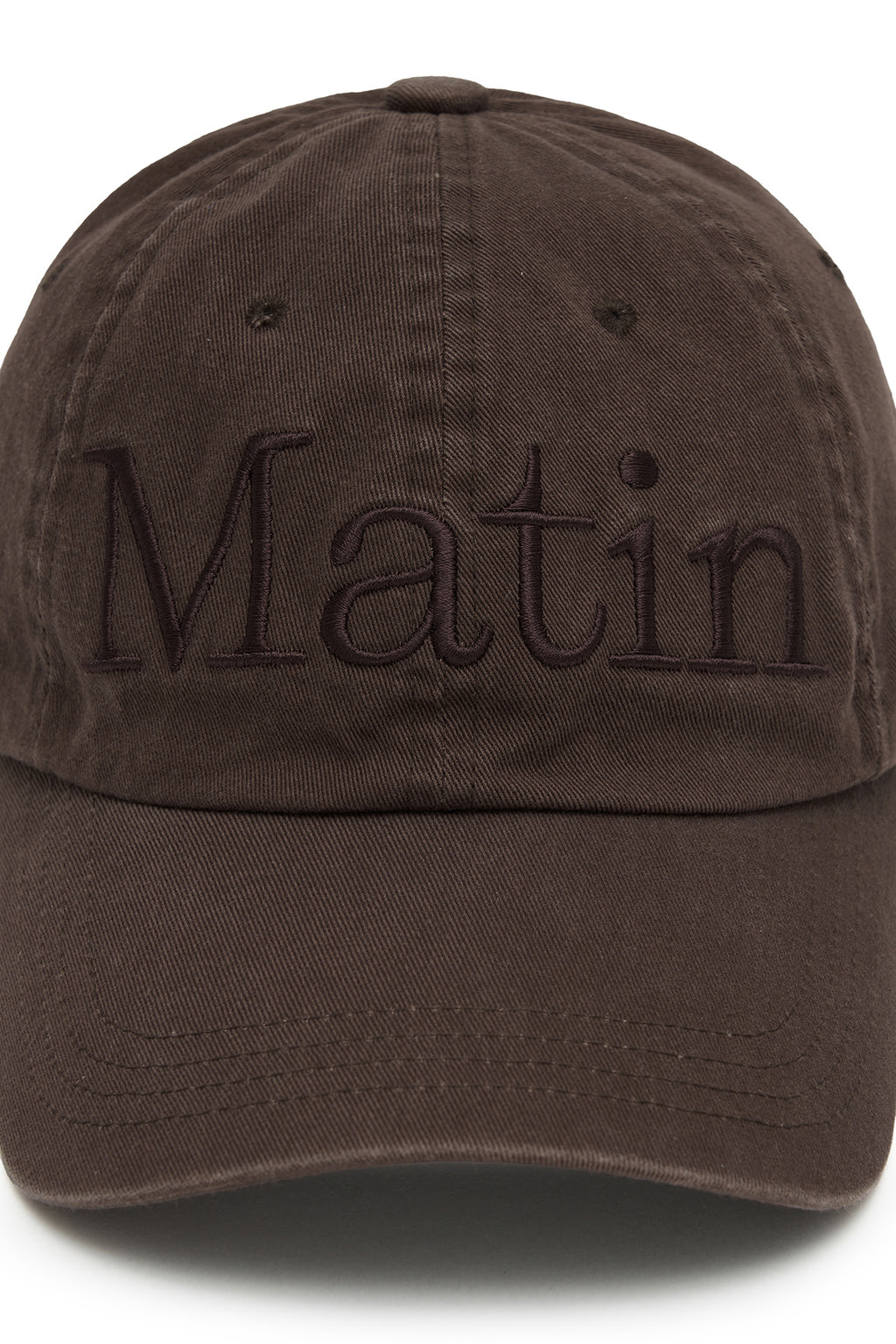 Matinkim Matin Logo Washed Ball Cap IN Brown