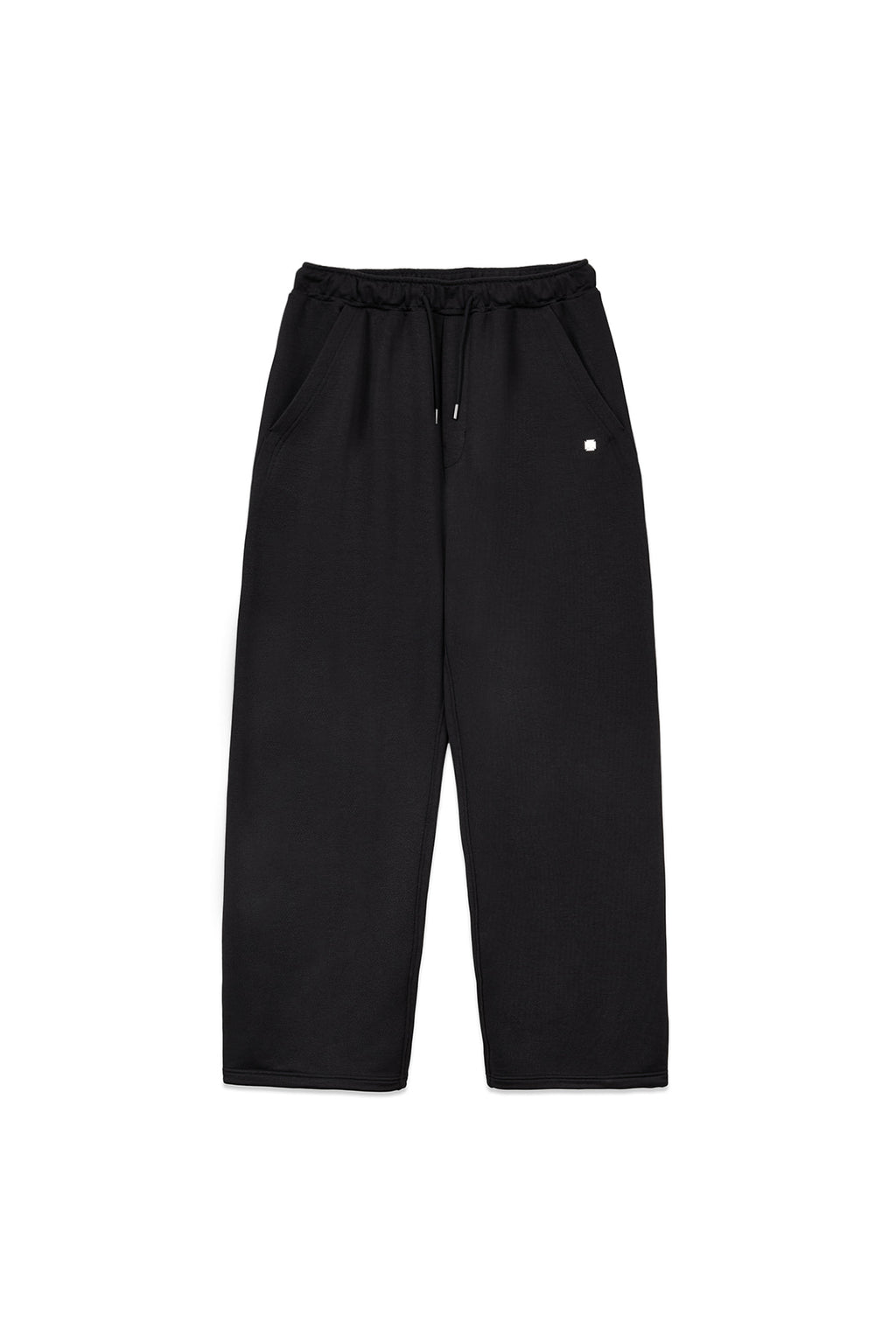 [matinkim] Back Pocket Glitter Sweatpants For Men IN Black