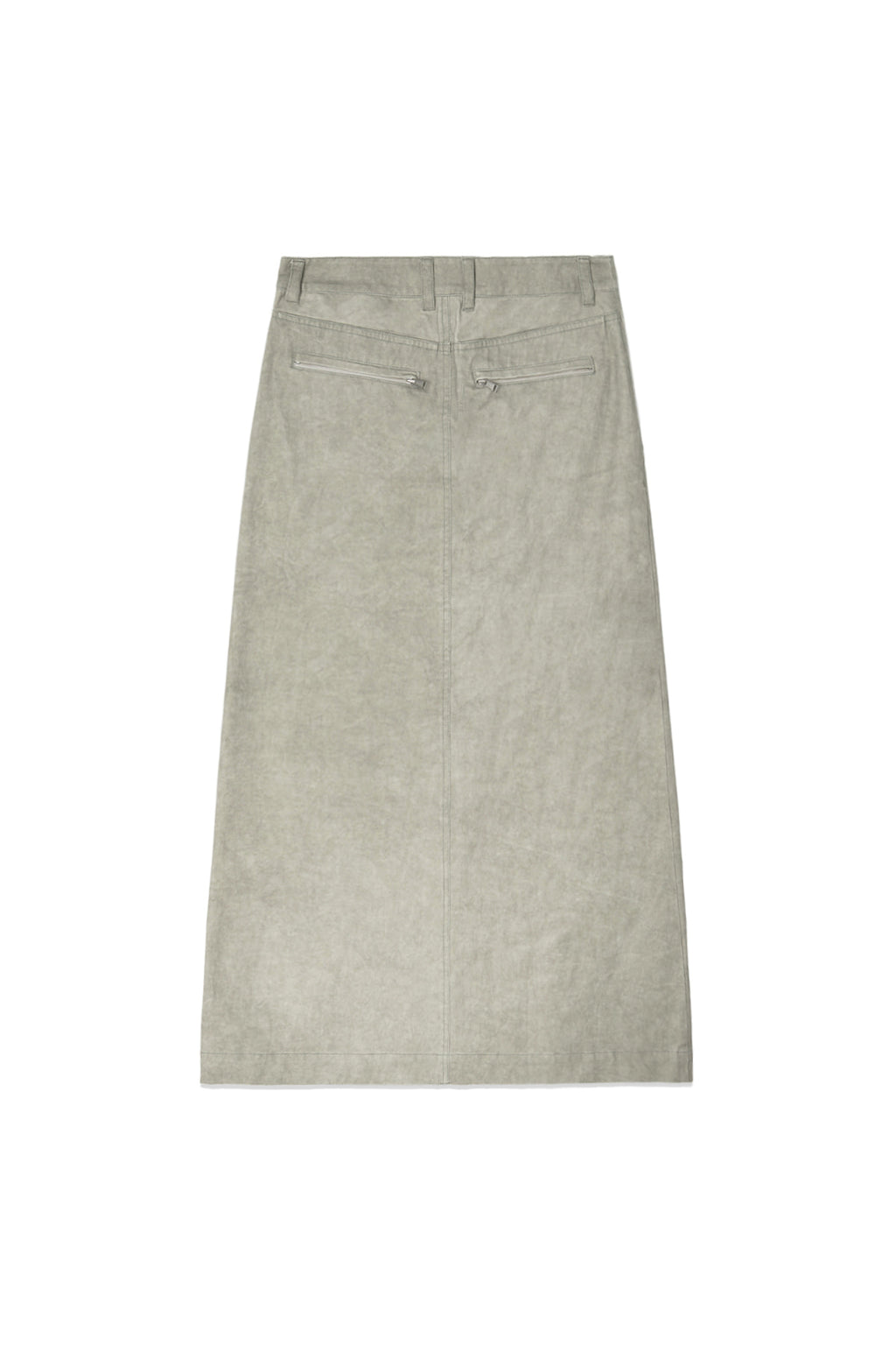 [matinkim] WASHED MERMAID LONG SKIRT IN LIGHT KHAKI