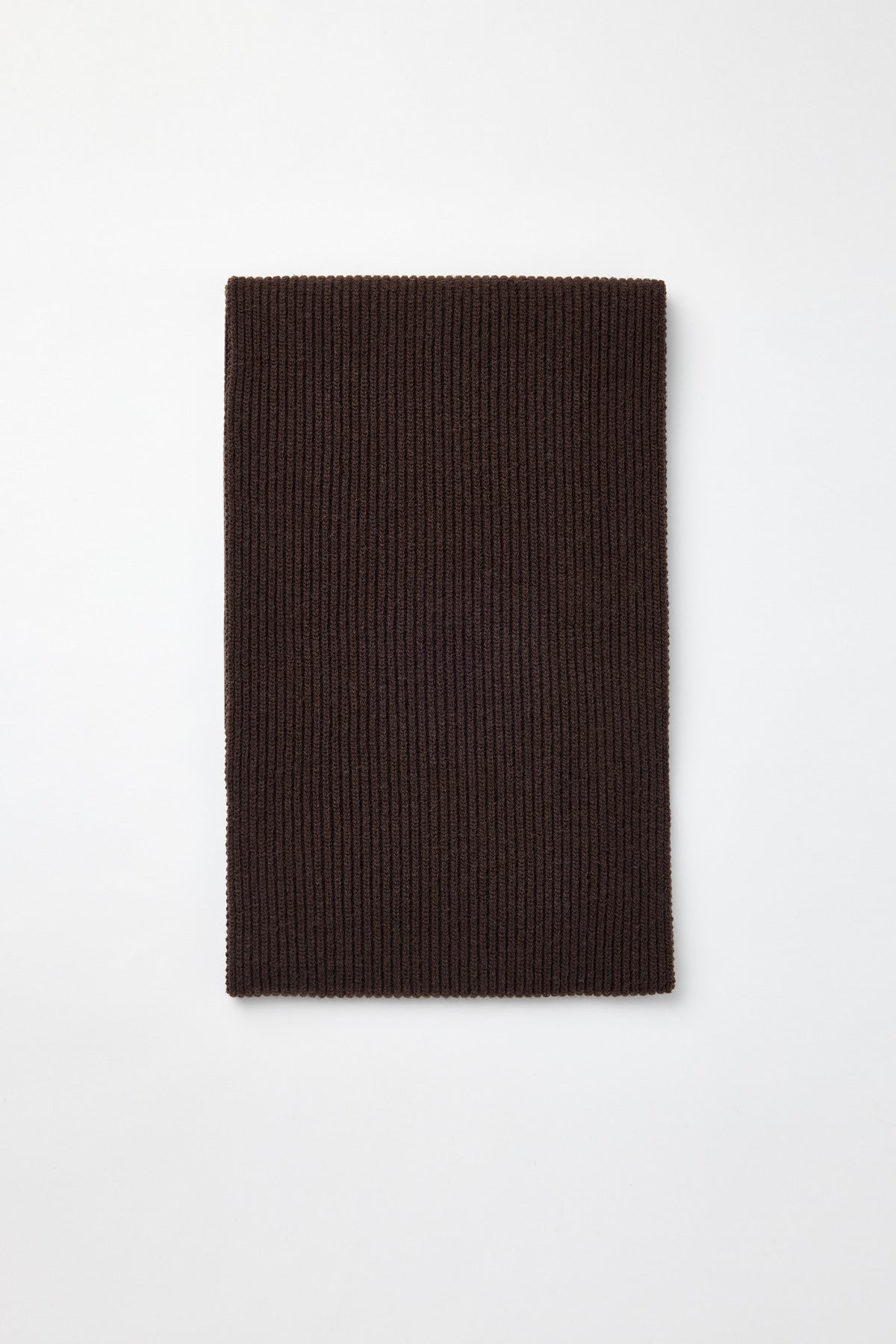 Matinkim Cut Out Wool Knit Muffler IN Brown