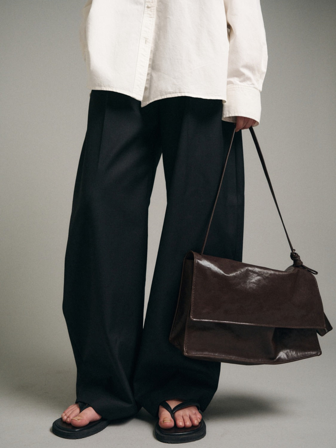 Facade Pattern Willow Flap Bag chocolate