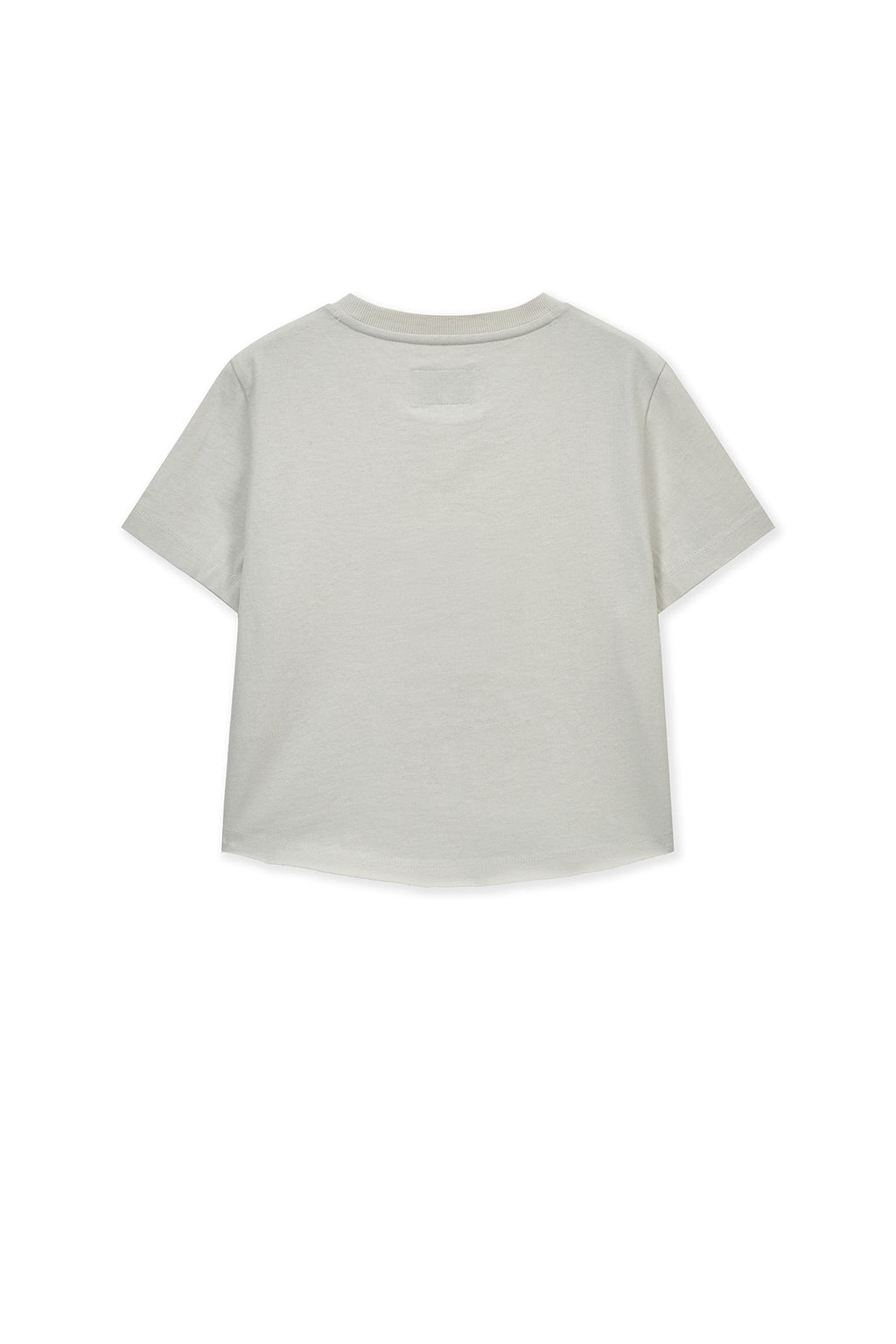 Matinkim Graffiti Round Hem Crop Top IN Cream