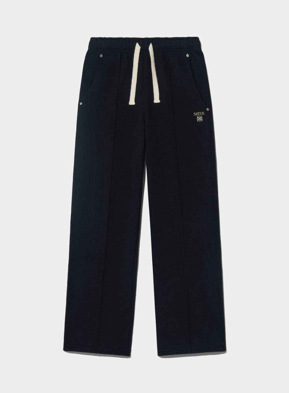 [satur] (W) Etna Lounge Straight Sweatpants - Classic Black