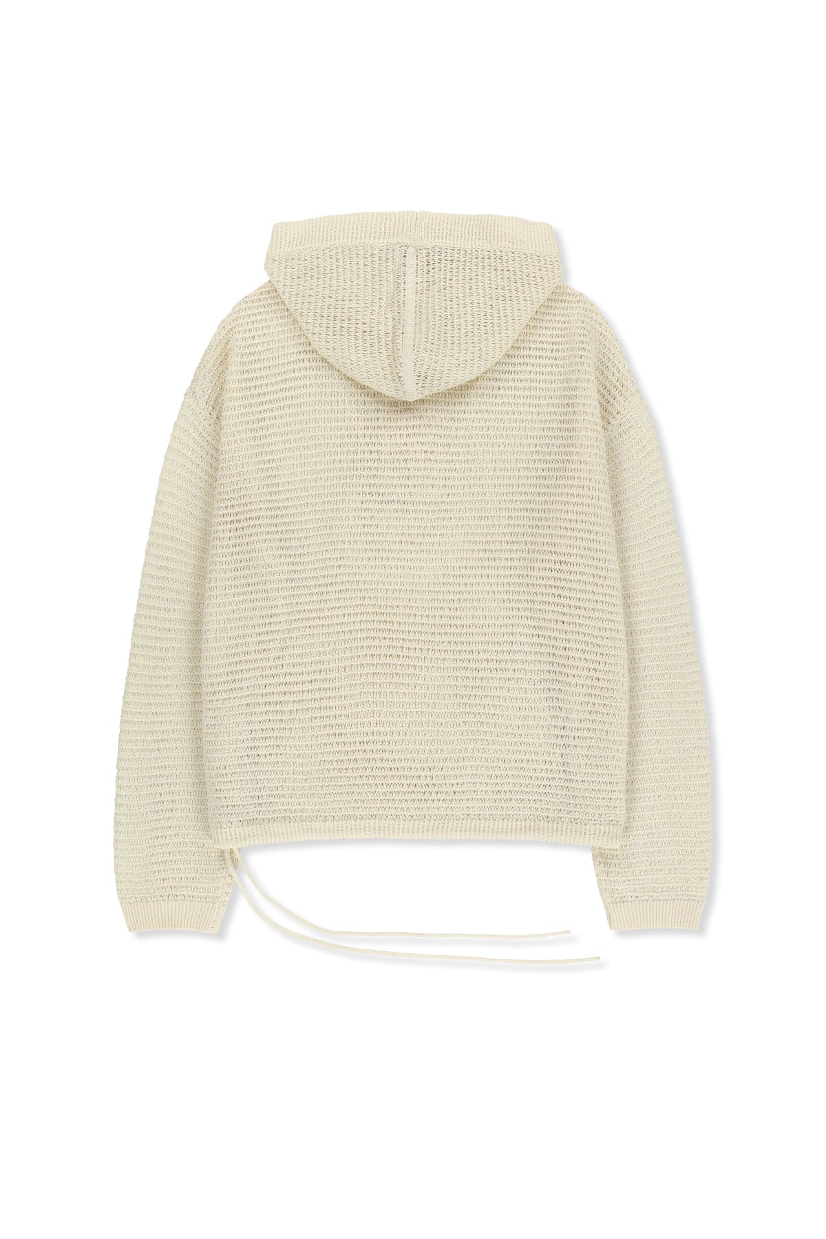 Matinkim Oversized Mesh Knit Hoodie IN Cream