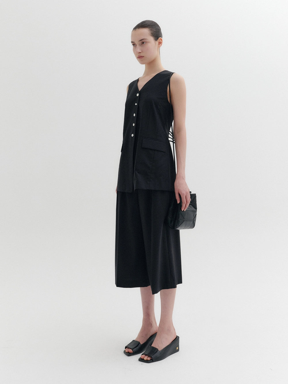 EENK Tailored Midi Pants - Black