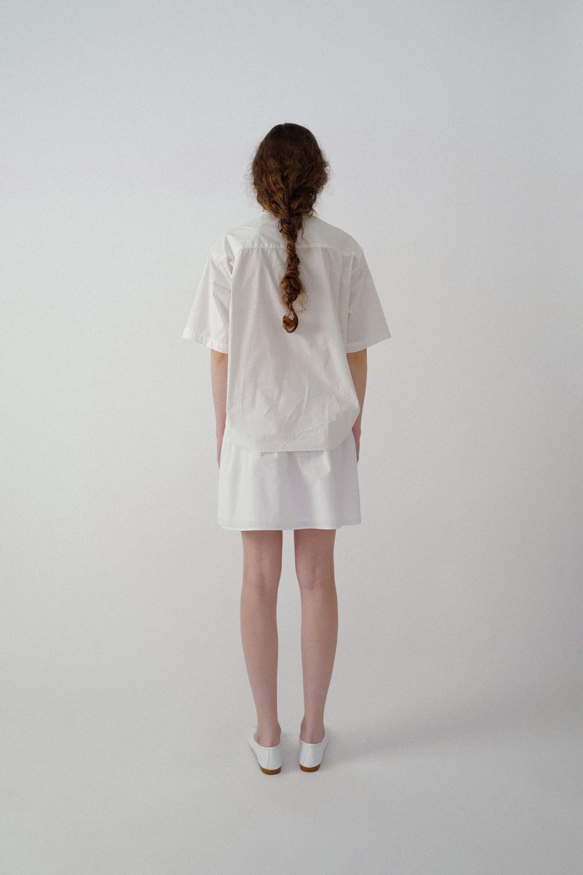 Nothing Written Pou flare skirt (White)