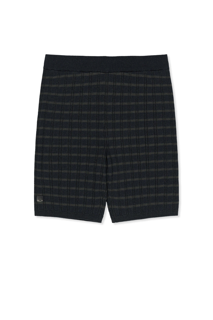 Matinkim Stripe Knit Shorts IN Navy