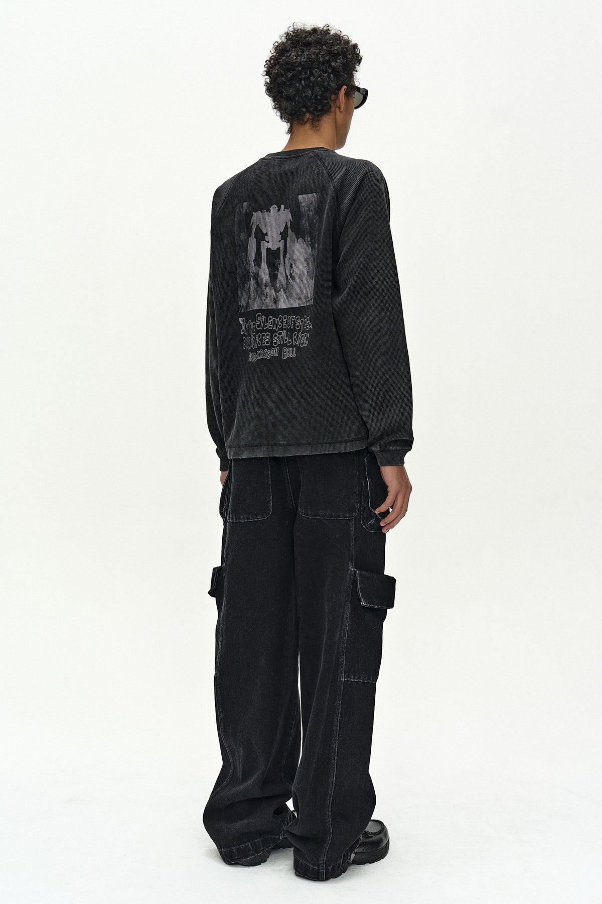 Andersson Bell Belt Layered Cargo Wide-Leg Jeans