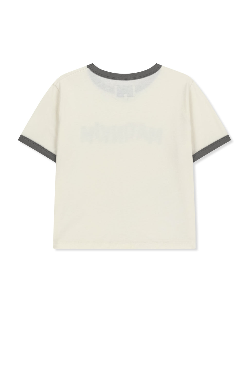 Matinkim Matin Logo Ringer Crop Top IN Cream