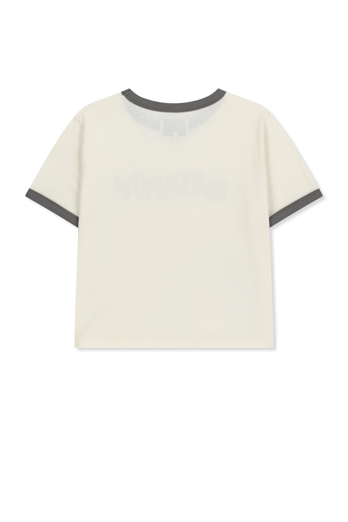 Matinkim Matin Logo Ringer Crop Top IN Cream