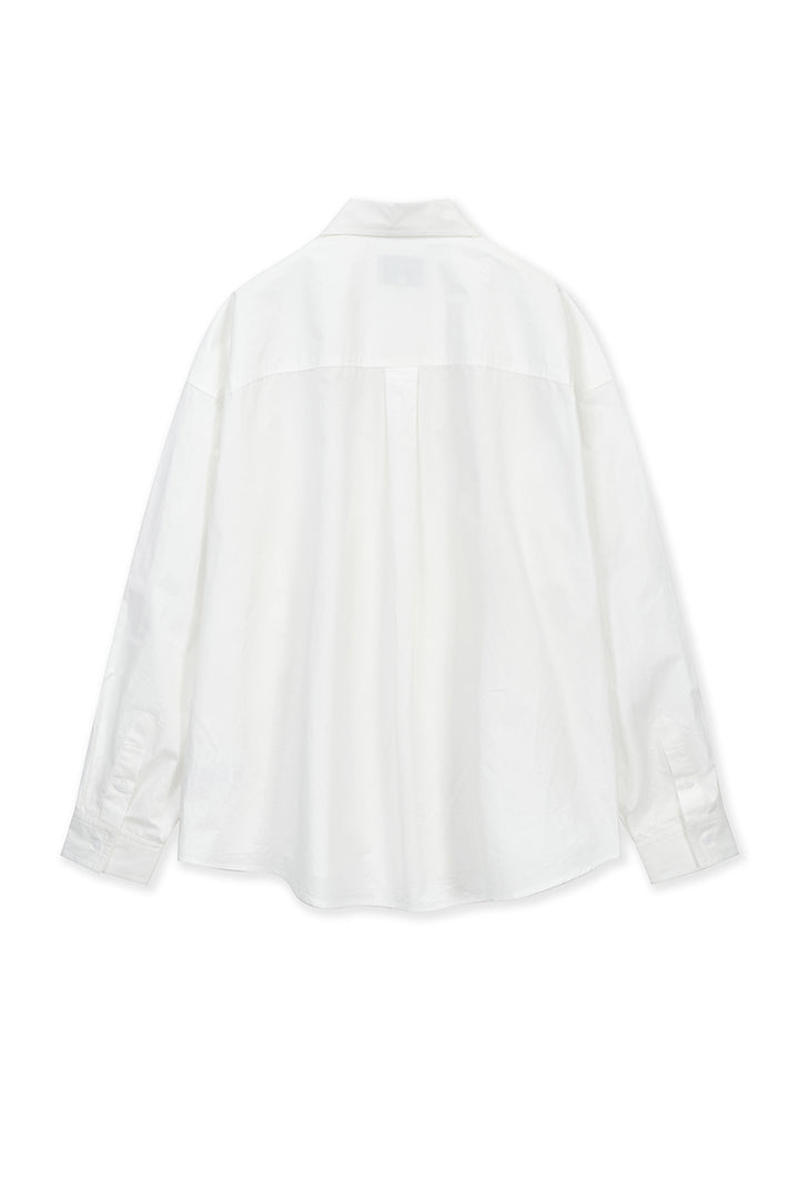 Matinkim Embroidery Small Logo Shirt IN White