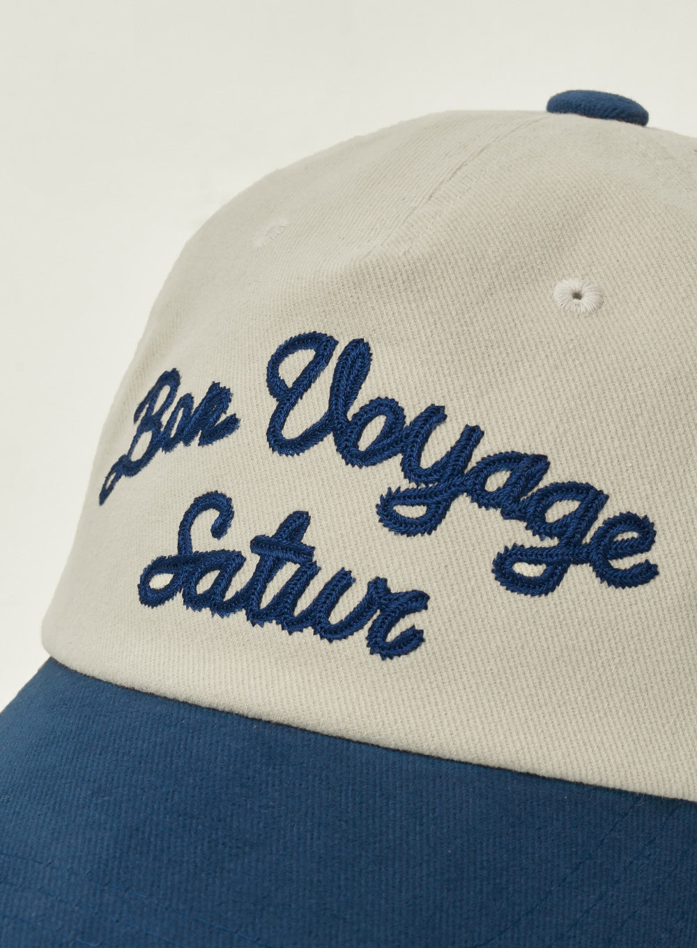 [satur] Bon Voyage Contrast 5 Panel Ball Cap - Blue