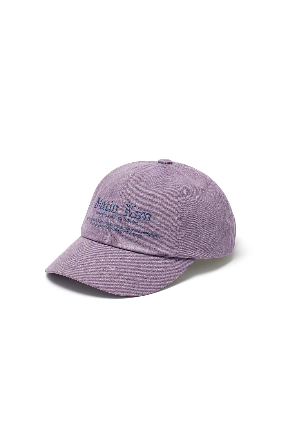[matinkim] MATIN HERITAGE FLAT BRIM CAP IN PURPLE