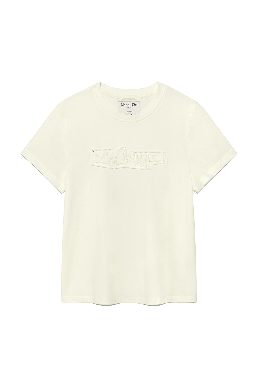 Matinkim Applique Logo Patch Top IN Cream