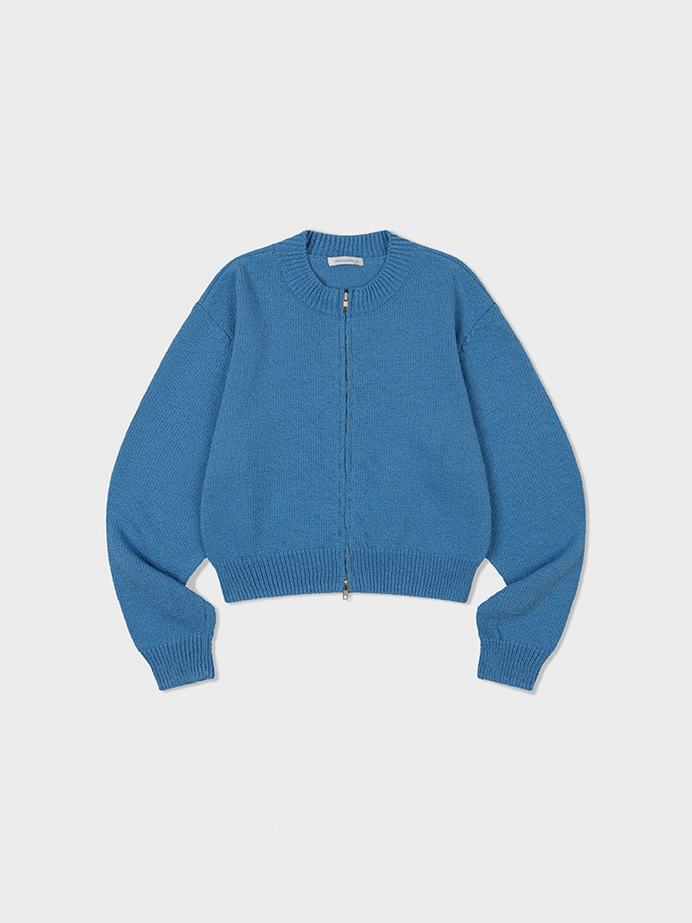 Low Classic Cotton Zip-Up Cardigan Blue