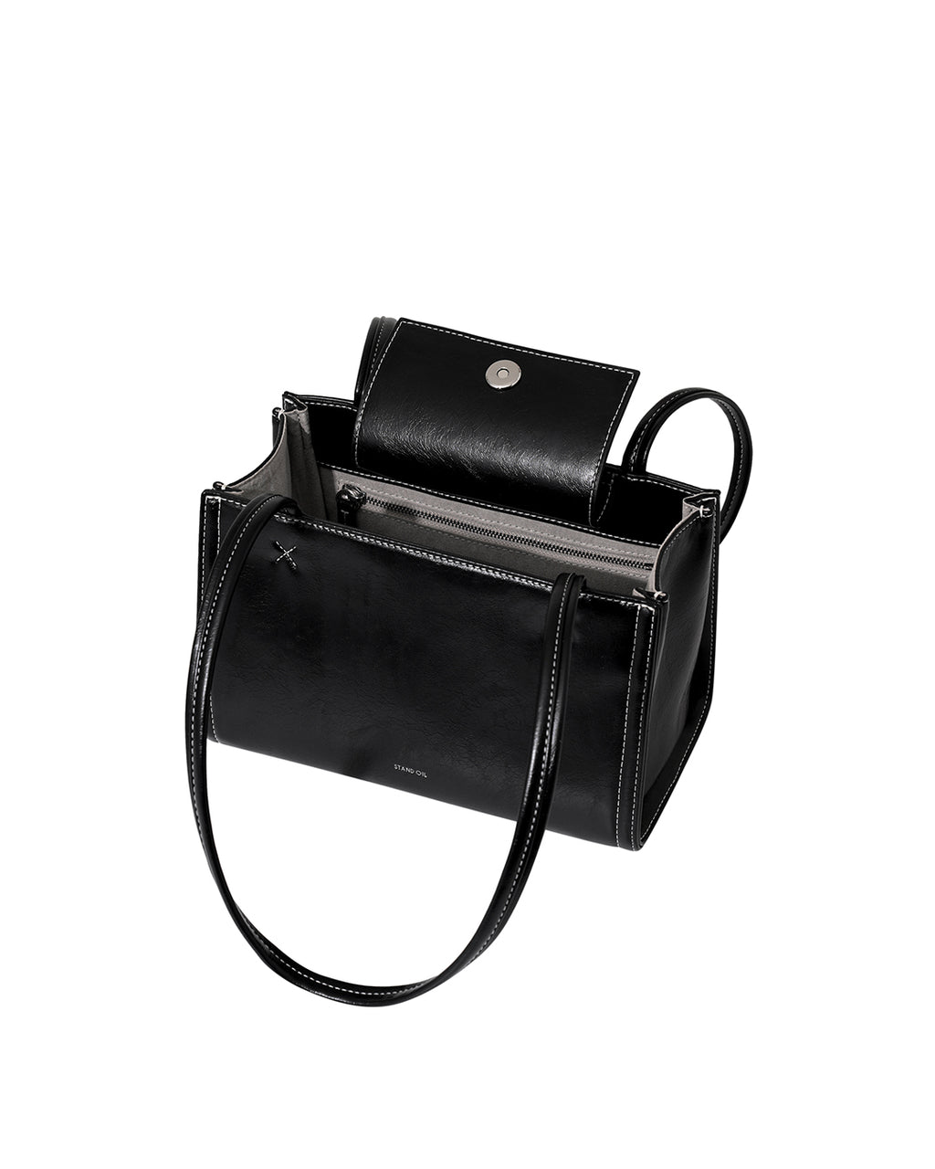 Tiny Oblong Bag in Stitch Black