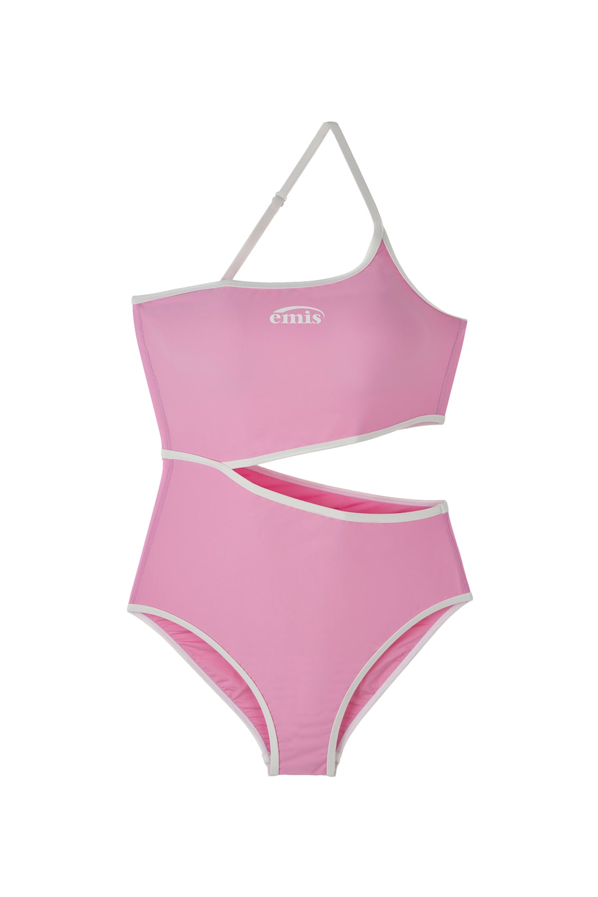 EMIS Logo Cut-Out Swimsuit-Pink