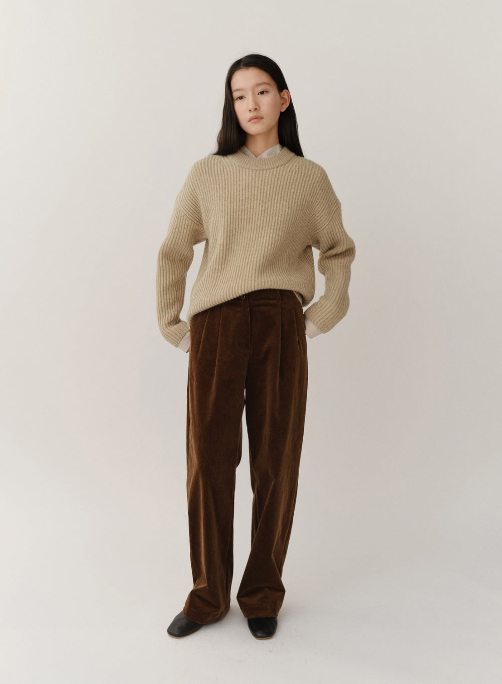 Kindersalmon Corduroy Pants Bear Brown