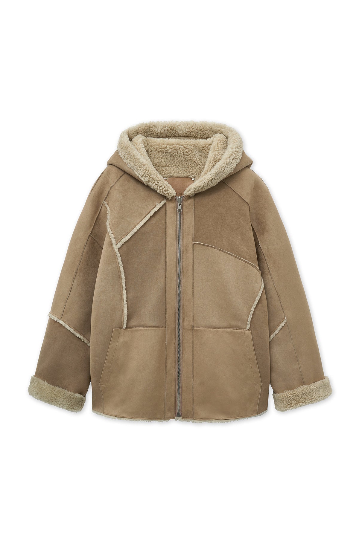 [matinkim] REVERSIBLE HOODY MUSTANG IN BEIGE